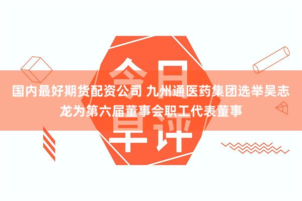 国内最好期货配资公司 九州通医药集团选举吴志龙为第六届董事会职工代表董事