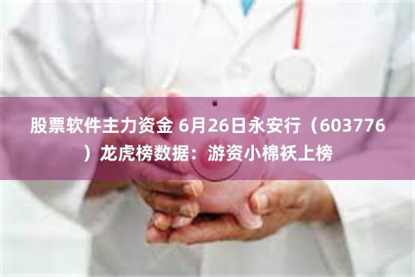 股票软件主力资金 6月26日永安行（603776）龙虎榜数据：游资小棉袄上榜