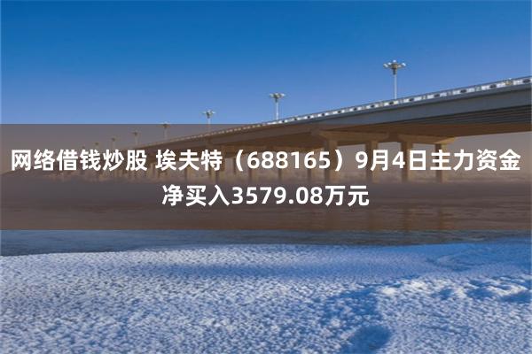 网络借钱炒股 埃夫特（688165）9月4日主力资金净买入3579.08万元
