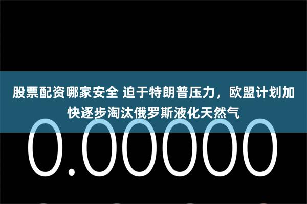 股票配资哪家安全 迫于特朗普压力，欧盟计划加快逐步淘汰俄罗斯液化天然气