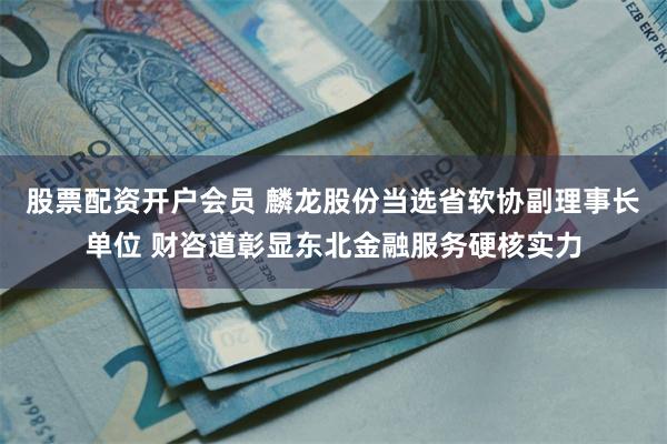 股票配资开户会员 麟龙股份当选省软协副理事长单位 财咨道彰显东北金融服务硬核实力