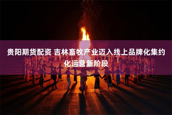 贵阳期货配资 吉林畜牧产业迈入线上品牌化集约化运营新阶段